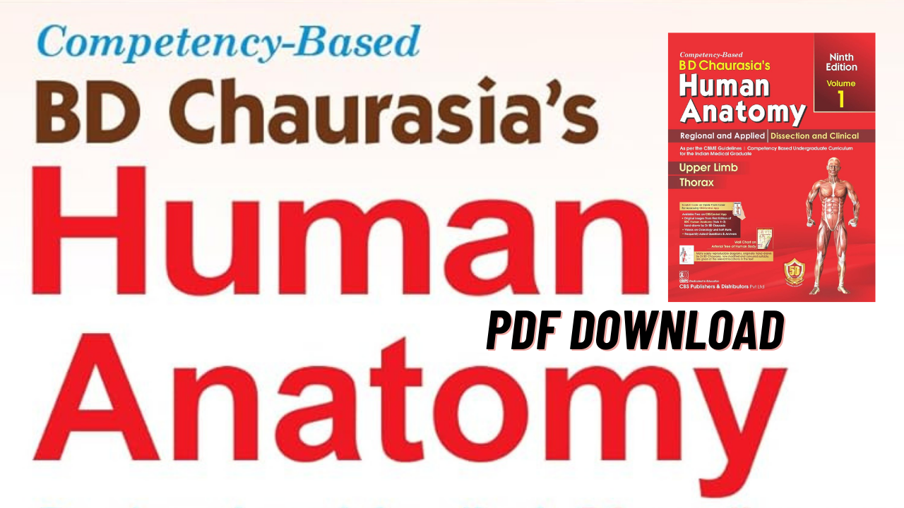 BD Chaurasia Human Anatomy PDF 8th edition