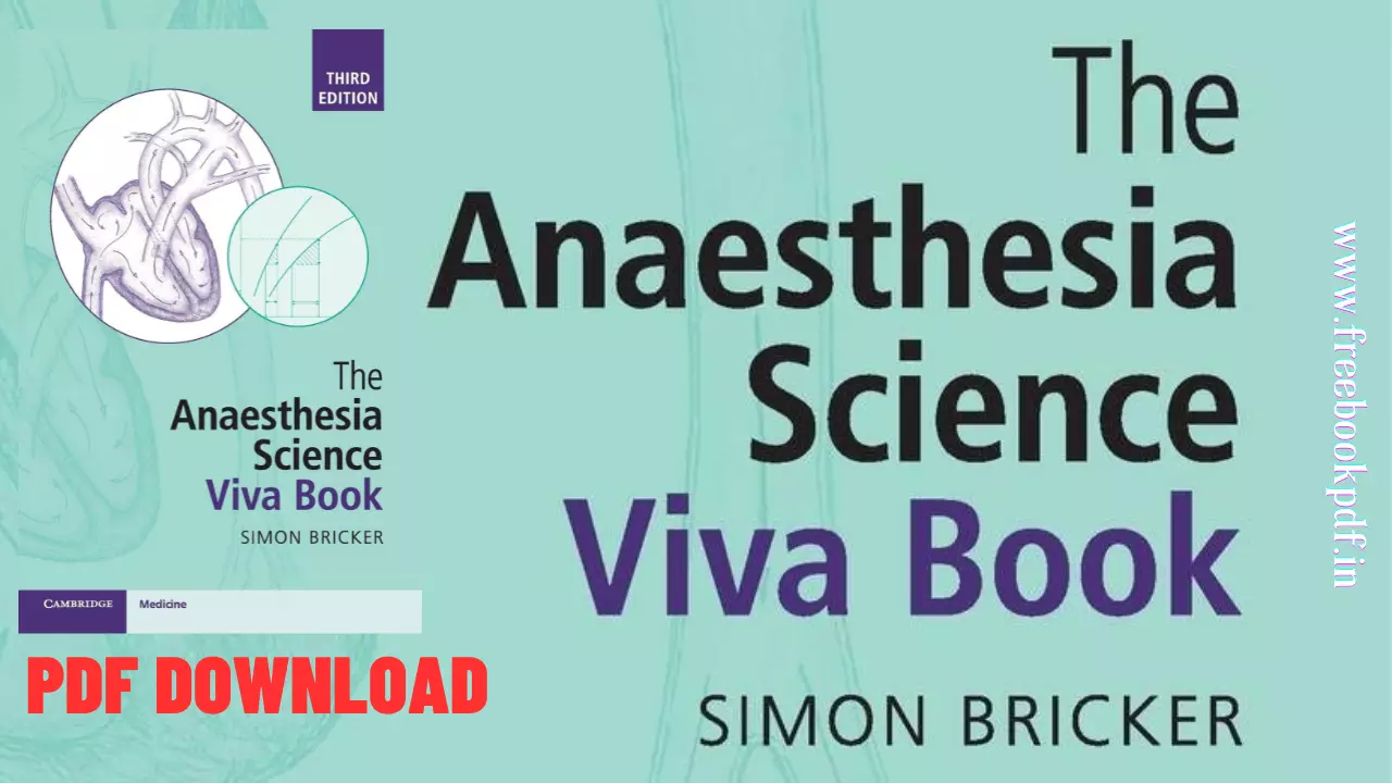 Anaesthesia Science Viva Book by Simon Bricker PDF Free Download