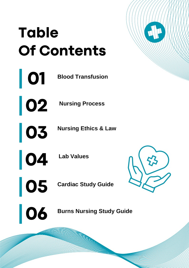 Completed Study Guide For Nursing