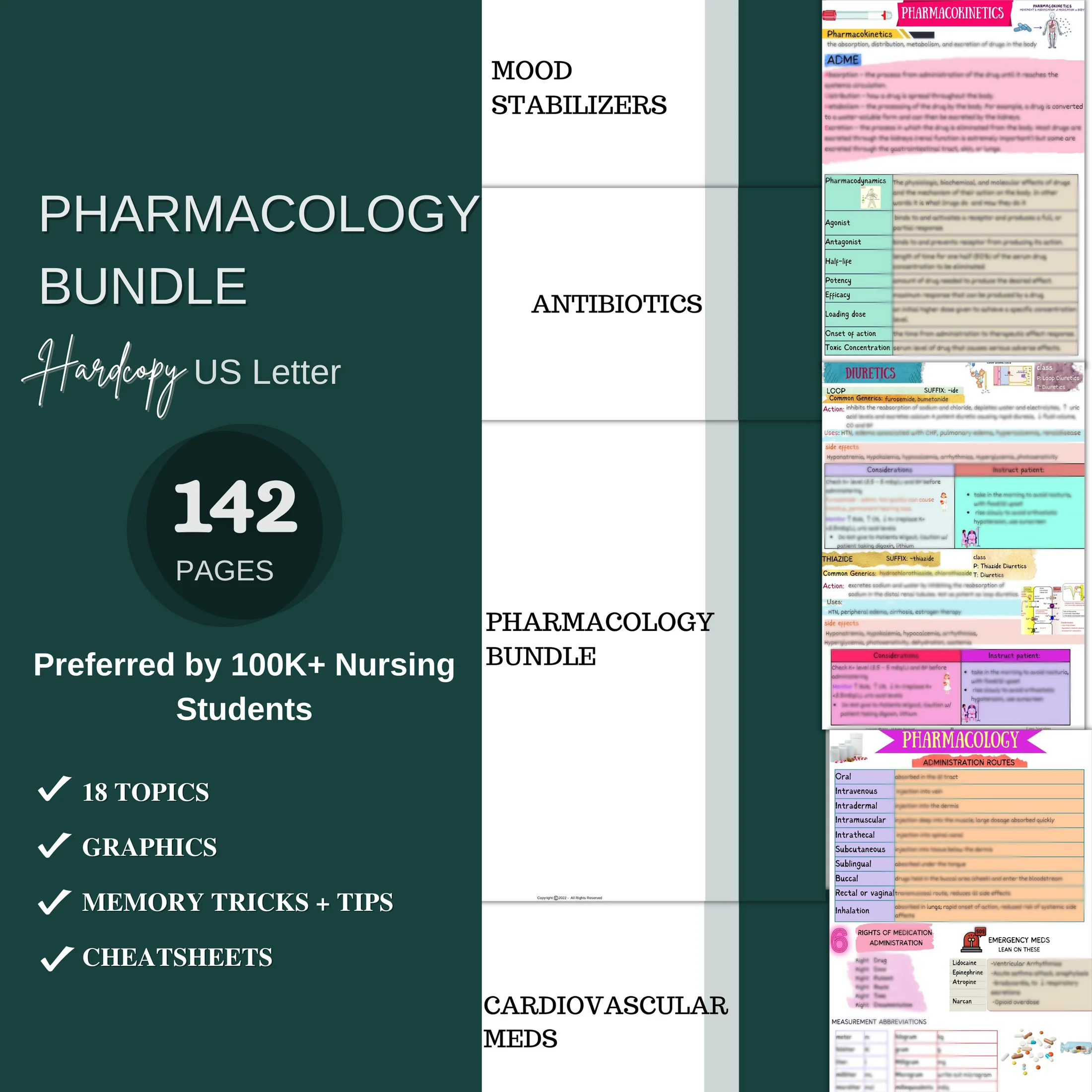 The Ultimate Nursing School Bundle | Nursing School & NCLEX Study Guide